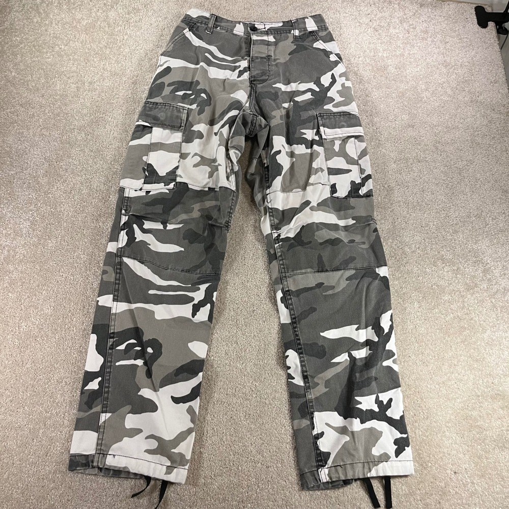 Rothco BDU Cargo Pants Mens Small Regular Gray Urban Camo Tactical Utility 31x29